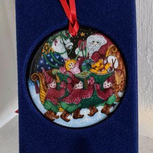 Santa Claus Collection Porcelain Ornament 1990 Bing Grondahl Denmark with box